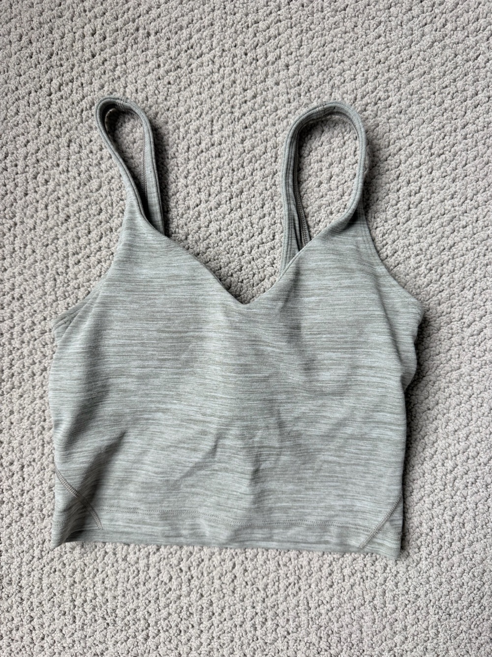lululemon athletica Gray Ribbed Camisole Tank